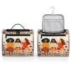 Adornori Sisters Theme Travel Toiletry Bag for Men and Women, Large Hanging Makeup Bag Organizer Toiletries Bag for Travel, Floral Cosmetic Bag with Handle view 4