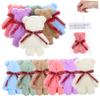 BESPORTBLE 12Pcs Bear Shaped Coral Fleece Face Towels Adorable Wash Cloths for Parties Bags Cute Present for view 1