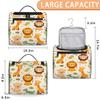 Adornori Safari Animals Travel Toiletry Bag for Men and Women, Large Hanging Makeup Bag Organizer Toiletries Bag for Travel, Giraffe Lion Crocodile Cosmetic Bag with Handle view 2