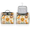 Adornori Safari Animals Travel Toiletry Bag for Men and Women, Large Hanging Makeup Bag Organizer Toiletries Bag for Travel, Giraffe Lion Crocodile Cosmetic Bag with Handle view 4