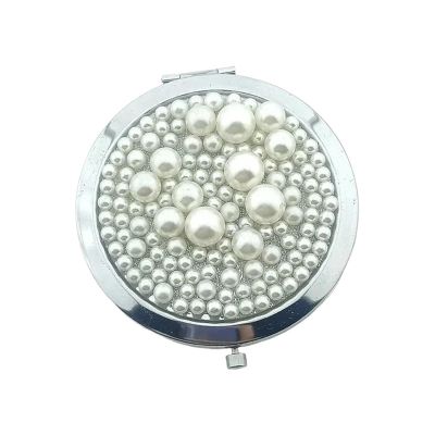 YHTNZN 1pc Pocket Mirror Compact Cosmetic Vintage Mirrors Golden Crystal Portable Makeup Vanity Beauty Tools for Purse, Pocket,Travel(Color-14)