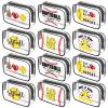 12 Pcs Softball Clear Cosmetic Bags For Women 7.1 x 4.7 x 2.4'', Baseball Lover Makeup Bags, Softball Cosmetic Bag, Birthday Christmas Graduation Gifts For Baseball Players, Travel Toiletry Pouch view 1