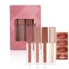 BEUKING Matte Lip Gloss Set, Non-sticky Liquid Lipstick 4Pcs Set, Waterproof Galze Lipstick, Matte Smooth Pearlescent Lip Gloss for Halloween Party Makeup (Set C, #07+#10+#11+#12) view 1