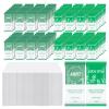 Moist Towelettes, Disposable Pre Moistened Towels Individually Wrapped, Soft Portable Face & Body Wet Towels for Travel Hotel Sport Camping Spa 9.8 x 9.8 inch Mint & Eucalyptus Leaf (200 Pack) view 1