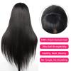 Twigoal Straight Wigs with Bangs Human Hair Wigs for Black Women Wigs Brazilian Virgin Hair Glueless Wig Natural Color40inch view 3