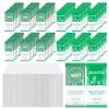 Moist Towelettes, Disposable Pre Moistened Towels Individually Wrapped, Soft Portable Face & Body Wet Towels for Travel Hotel Sport Camping Spa 9.8 x 9.8 inch, Mint & Eucalyptus Leaf (100 Pack) view 1