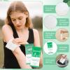 Moist Towelettes, Disposable Pre Moistened Towels Individually Wrapped, Soft Portable Face & Body Wet Towels for Travel Hotel Sport Camping Spa 9.8 x 9.8 inch, Mint & Eucalyptus Leaf (100 Pack) view 3