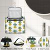 Adornori Tropical Pineapple Travel Toiletry Bag for Men and Women, Large Hanging Makeup Bag Organizer Toiletries Bag for Travel, Hawaiian Pineapple Cosmetic Bag with Handle view 3