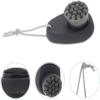 2 Pack 2 in 1 Silicone Facial Cleansing BrushExfoliating Pore Deep CleansingDual Sided Face Wash Brush with Soft Bamboo Charcoal MicrofiberBlack&Black  view 3