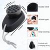 2 Pack 2 in 1 Silicone Facial Cleansing BrushExfoliating Pore Deep CleansingDual Sided Face Wash Brush with Soft Bamboo Charcoal MicrofiberBlack&Black  view 4