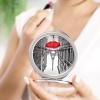 NVBSKKDH Travel Makeup Mirror - 1X/2X Magnifying, Compact Folding Metal Vanity Mirror with Cover, Double-Sided Eiffel Tower Paris Red Umbrella Pocket Mirrors for Women/Men, Purse Gift view 4