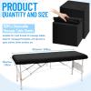 150 Pcs 82 x 35'' Disposable Massage Table Sheets Fitted with Elastic Disposable Massage Bed Covers for Spa Beauty Salon Tattoo Facial Lash Bed Breathable Waterproof Oilproof Non Woven Fabric(Black) view 2