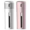 2PCS 4 in 1 Travel Dispenser Bottle, 40ml X 4 Rotating Travel Pump Bottle with Visual window, Portable Refillable Lotion Dispenser with Transparent Label for Toiletries view 1
