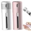 2PCS 4 in 1 Travel Dispenser Bottle, 40ml X 4 Rotating Travel Pump Bottle with Visual window, Portable Refillable Lotion Dispenser with Transparent Label for Toiletries view 3