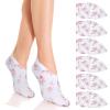 6Pcs Moisturizing Socks Overnight for Dry Cracked Feet, Cotton Sleep Socks Sleep Sock with Floral Print for Women Men, Soft Feet Moisturizer Sock for Softening, Care After Pedicure view 1