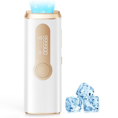 IPL Hair Removal for Women & Men Ice-Cooling, Painless, 86% Less Hair in 3 Weeks, Full Body & Face