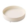 360 Rotating Makeup Organizer Makeup Brush Holder Cosmetics Storage Tray for Perfume, White view 1