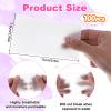 100PCS Disposable Salon Perm Papers, Thin End Papers for Hair Perm, High Temperature Resistance Hair Wrapping Paper Hairs Curling Paper Styling Accessories for Homes Cold and Hot Perms (15 X 7.5cm) view 4