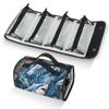 Pardick Travel Toiletry Bag Shark Camouflage Cosmetic Bag Organizer Foldable Waterproof Makeup Bags with 4 PVC Pouches Clear Travel Organizer Bags for Luggage Business Trip view 1