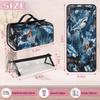 Pardick Travel Toiletry Bag Shark Camouflage Cosmetic Bag Organizer Foldable Waterproof Makeup Bags with 4 PVC Pouches Clear Travel Organizer Bags for Luggage Business Trip view 2