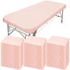 150 Pcs 82 x 35'' Disposable Massage Table Sheets Fitted with Elastic Disposable Massage Bed Covers for Spa Beauty Salon Tattoo Facial Lash Bed Breathable Waterproof Oilproof Non Woven Fabric(Pink) view 1