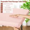 150 Pcs 82 x 35'' Disposable Massage Table Sheets Fitted with Elastic Disposable Massage Bed Covers for Spa Beauty Salon Tattoo Facial Lash Bed Breathable Waterproof Oilproof Non Woven Fabric(Pink) view 3