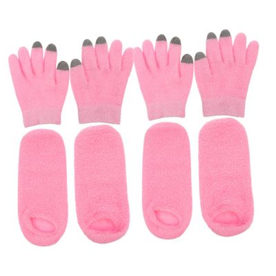 Beaupretty 2 Pairs Touch Screen Moisturizing Gloves Socks Dry Hands Hydrating Winter Gel Gloves for Cold Weather Soft Lightweight Design for Outdoor Use