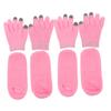 Beaupretty 2 Pairs Touch Screen Moisturizing Gloves Socks Dry Hands Hydrating Winter Gel Gloves for Cold Weather Soft Lightweight Design for Outdoor Use view 1