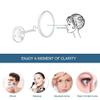 10X Magnification Wall Mounted Mirrors Makeup Shaving Mirror USB Rechargeable Led Lighted Bathroom Mirror for Hotel Vanity with Adjustable Extendable Square 8 Inch, Makeup and Shaving view 4