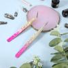 2PCS Rhinestone Sticker Tweezers Rhinestone Nail Art Tweezers,2PCS Nail Tweezer for Nails Art Stainless Steel Straight and Curved Pointed Tweezer for Stickers Crafts Jewel Gem Picker view 2