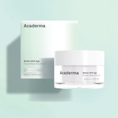 Acaderma The Oasis Revival Mask, Cooling Gel Face Mask with Kombucha and CICA, 1.6 fl oz