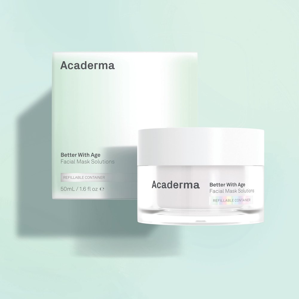 Acaderma The Oasis Revival Mask, Cooling Gel Face Mask with Kombucha and CICA, 1.6 fl oz