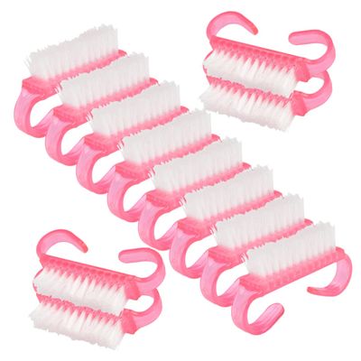 FOMIYES 12pcs Portable Nail Brush Nail Dust Brush Hand Grip Cleaning Tool for Men Women and Boys and Girls