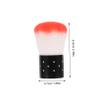 ERINGOGO 2pcs Nail Duster Brush Set for Dip Mushroom Head Makeup Brush for Nail Dust Cleaning and Blush Application for Manicure and Makeup Enthusiasts Random Color view 2