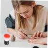 ERINGOGO 2pcs Nail Duster Brush Set for Dip Mushroom Head Makeup Brush for Nail Dust Cleaning and Blush Application for Manicure and Makeup Enthusiasts Random Color view 3