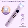 Bikini Trimmer for Women Dermave Bikini Shaver 4 in 1 Pubic Hair Trimmer, Razor for Women Private Area with Dual Heads IPX7 Waterproof, Electric Shaver for Nose Eyebrows Beard Underarm Leg Arm view 4
