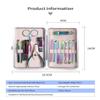 15Pcs Professional Manicure Pedicure Set for Nail Tips Cutter Stainless Steel Nail Clipper Hook Tools Kit for Nail Art view 2