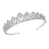 BAZEITFLOW Hollow Stars Wedding Bride Crown with Rhinestones Elegant Headdress for Women for Bridal Birthday Prom Parties Comfortable Stunning Hair Accessory view 1