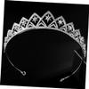 BAZEITFLOW Hollow Stars Wedding Bride Crown with Rhinestones Elegant Headdress for Women for Bridal Birthday Prom Parties Comfortable Stunning Hair Accessory view 3