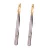 Healvian 2pcs Stainless Steel Eyebrow Tweezers Flat Oblique Mouths for Women Safe Tweezers for Makeup view 1