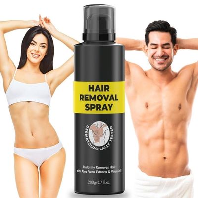 Hair Removal Spray for Men and women | Painless Body Hair Removal Cream For Back, Chest, Legs, Arms, Under Arms & Intimate Areas | hair removal cream spray (PACK OF 1)