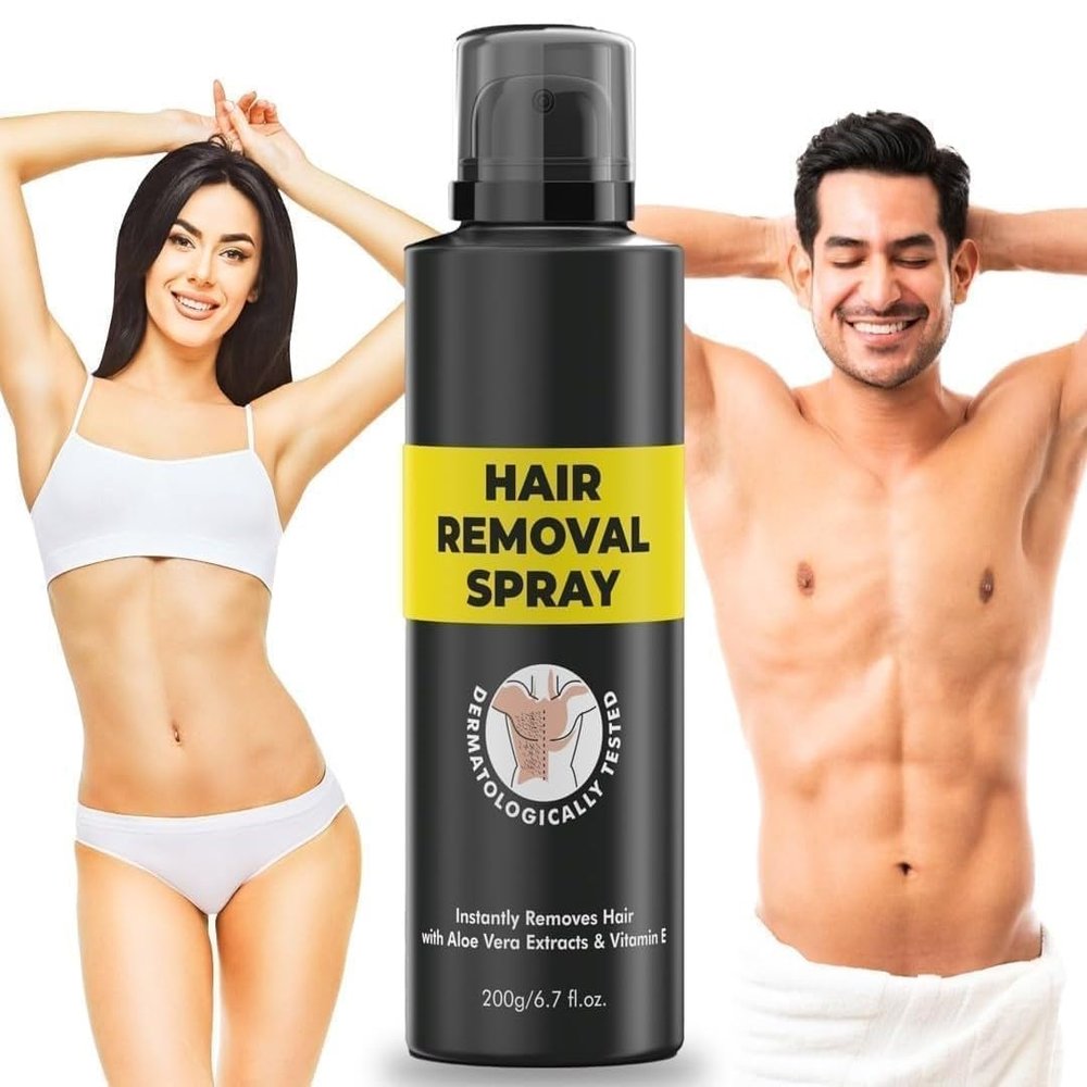 Hair Removal Spray for Men and women | Painless Body Hair Removal Cream For Back, Chest, Legs, Arms, Under Arms & Intimate Areas | hair removal cream spray (PACK OF 1)