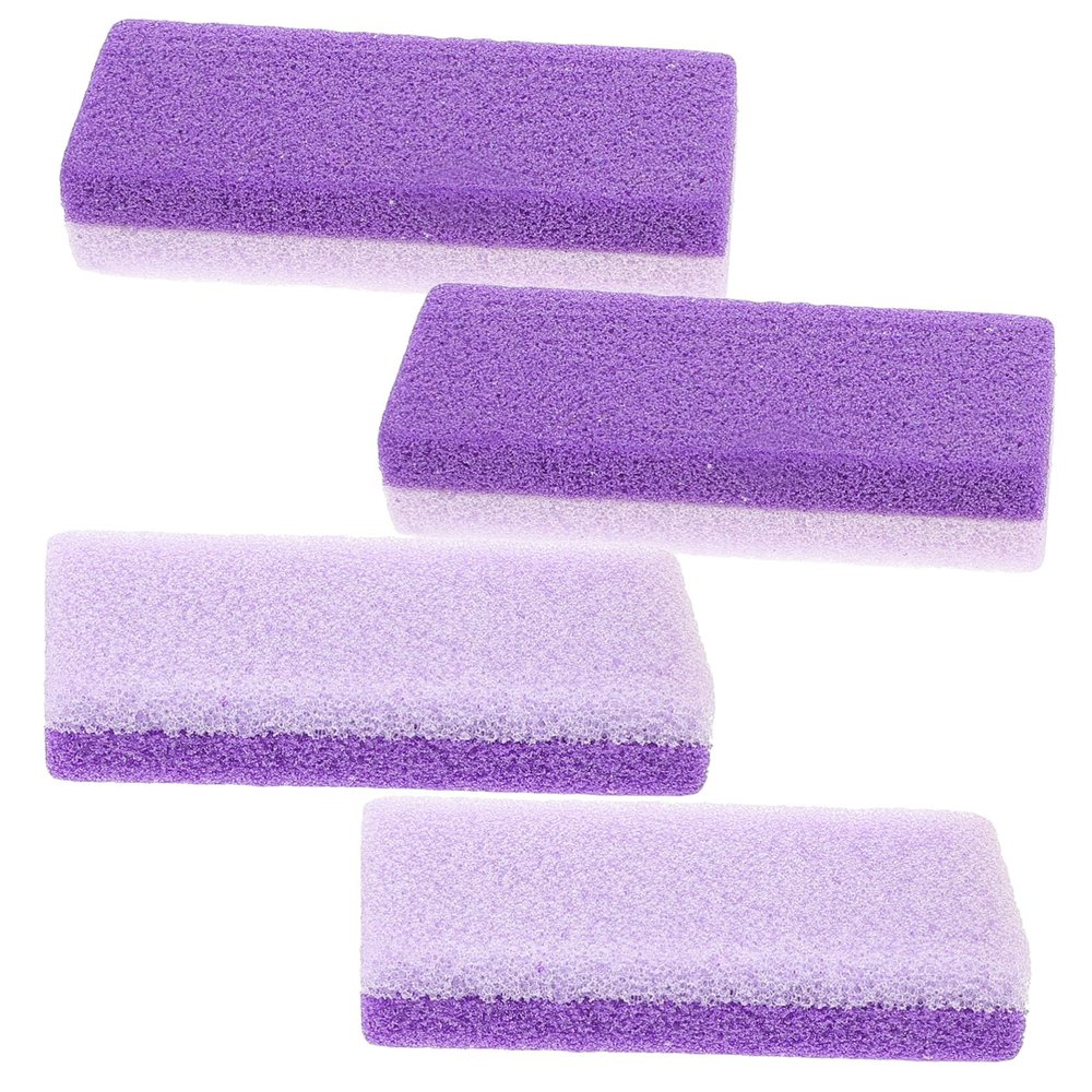 BIUDECO 4 Pcs Purple PU Foot Exfoliators Comfortable Pedicure Tools Foot Removers Scrapers for Removal for Smooth Skin
