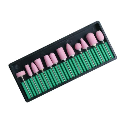 GALPADA 12Pcs Manicure Polishing Heads Professional Nail Grinding Tools for for Salon and Home Use Assorted Nail Grinding Heads for and Ridges