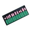 GALPADA 12Pcs Manicure Polishing Heads Professional Nail Grinding Tools for for Salon and Home Use Assorted Nail Grinding Heads for and Ridges view 1