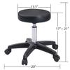 NovaXZ Massage Salon Tattoo Chair with Two Trays Esthetician Bed with Hydraulic Stool, Multi-Purpose 3-Section Facial Bed Table view 3