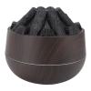 USB Humidifier for Desk & Bedroom 300mL Quiet Portable Mist Maker with Woodgrain Finish & Simulated Fireplace view 4