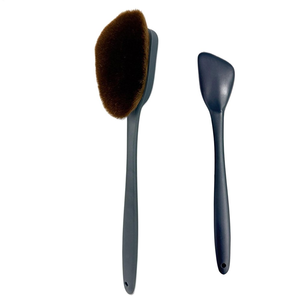 Back Lotion Applicator - Extended Reach Tool, Smooth Glide Brush | 330x52mm ABS Handle with Nylon Bristles for Sunscreen, Moisturizer & Body Foundation