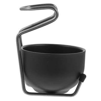 HAPINARY Stainless Steel Soap Bowl Holder Men Shaving Tool Razor Stand for Grooming