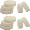 10 Pcs White Natural Loofah Slices for Soap Making, Loofah Exfoliating Body Sponge Scrubber for Skin Care Loofa Soap Supplies Personal Care Bathing Accessories view 1